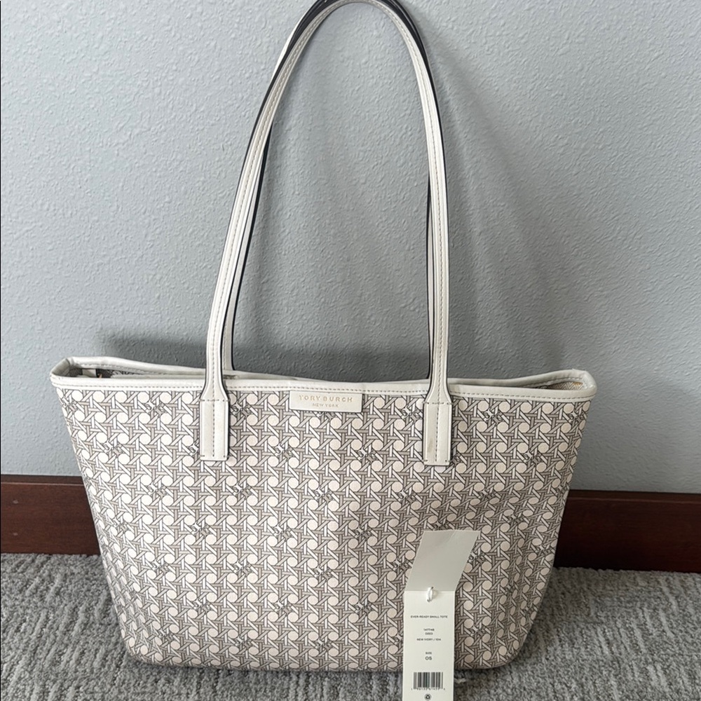 Tory Burch Ever-Ready Small Tote New Ivory